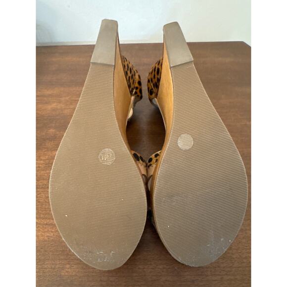 Diane Von Furstenberg Alara Leopard Print Leather Sandal Size 7.5 - Picture 8 of 8